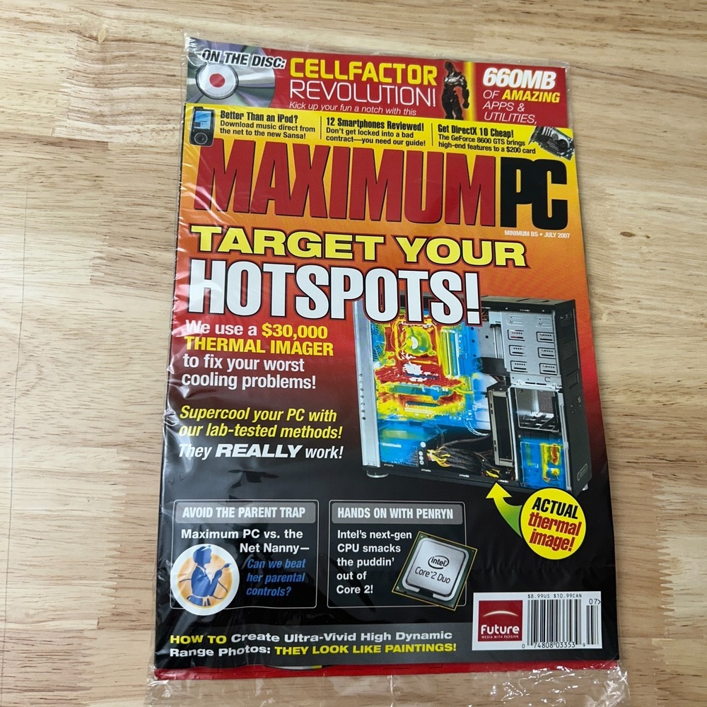 Maximum PC Magazine July 2007‎ Target Your Hotspots CD-ROM CellFactor Included